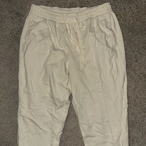 DSG cream off white sweatpants joggers